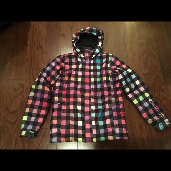 roxy plaid ski jacket
